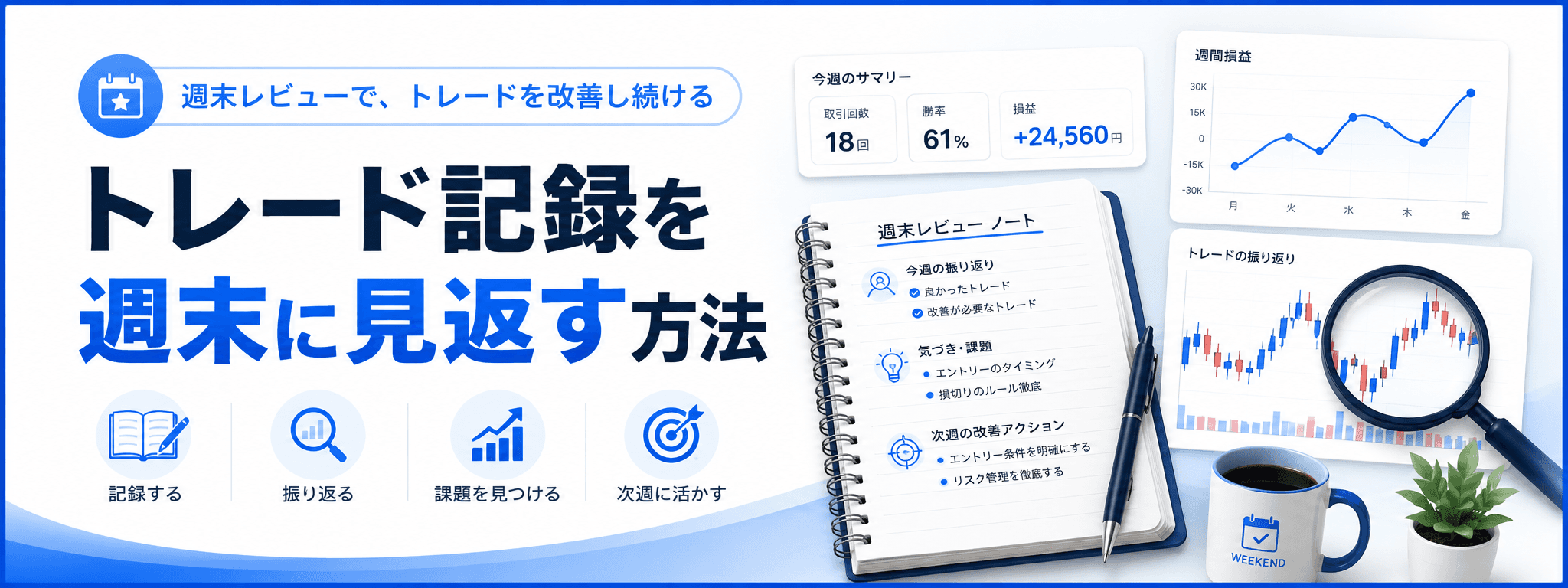 トレード記録を週末に見返す方法